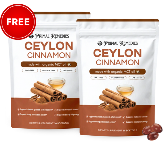 Ceylon Cinnamon 7200mg Equivalent with MCT Oil